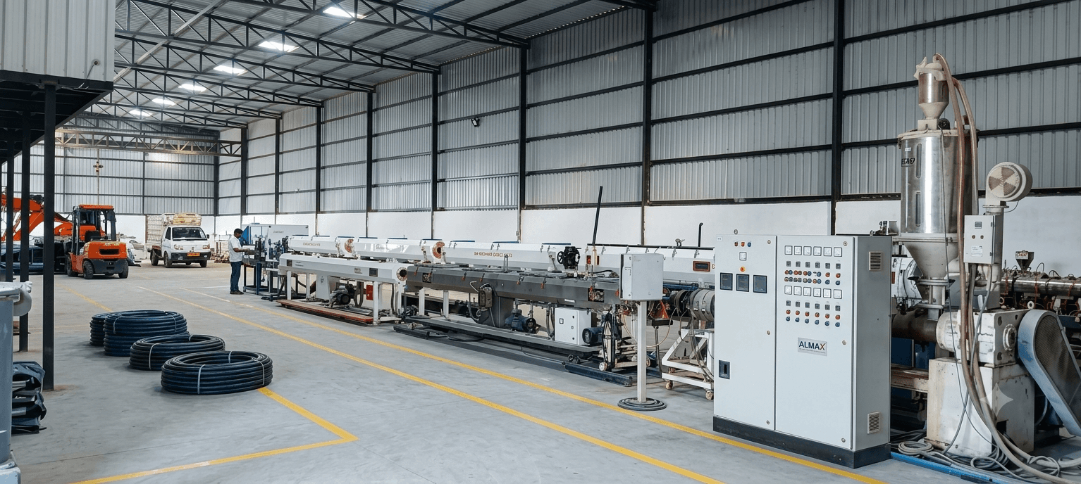 Almax pipe extrusion facility at Sonipat